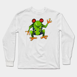 Red eyed tree Frog Froggy toad toads Frogs for Frog lovers Long Sleeve T-Shirt